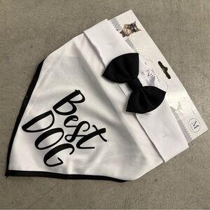 NWT  “ Best Dog” Collar Scarf for Wedding Size M
